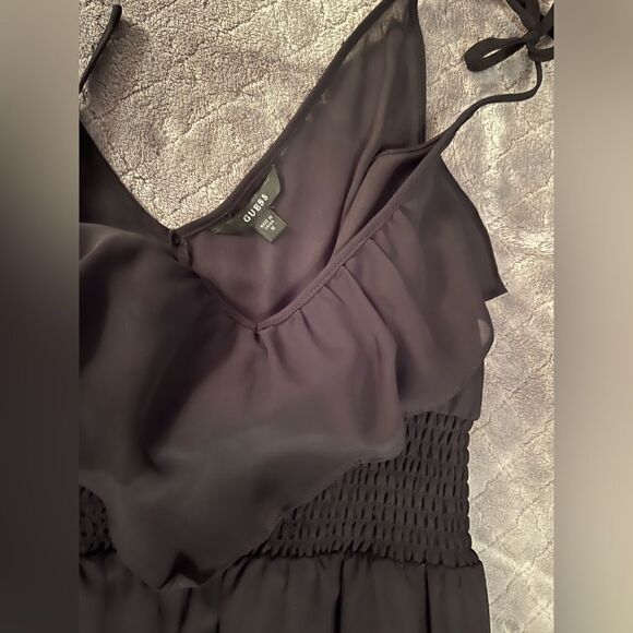 Layered Black Spaghetti Strap Salsa Dress by Guess - Picture 7 of 8